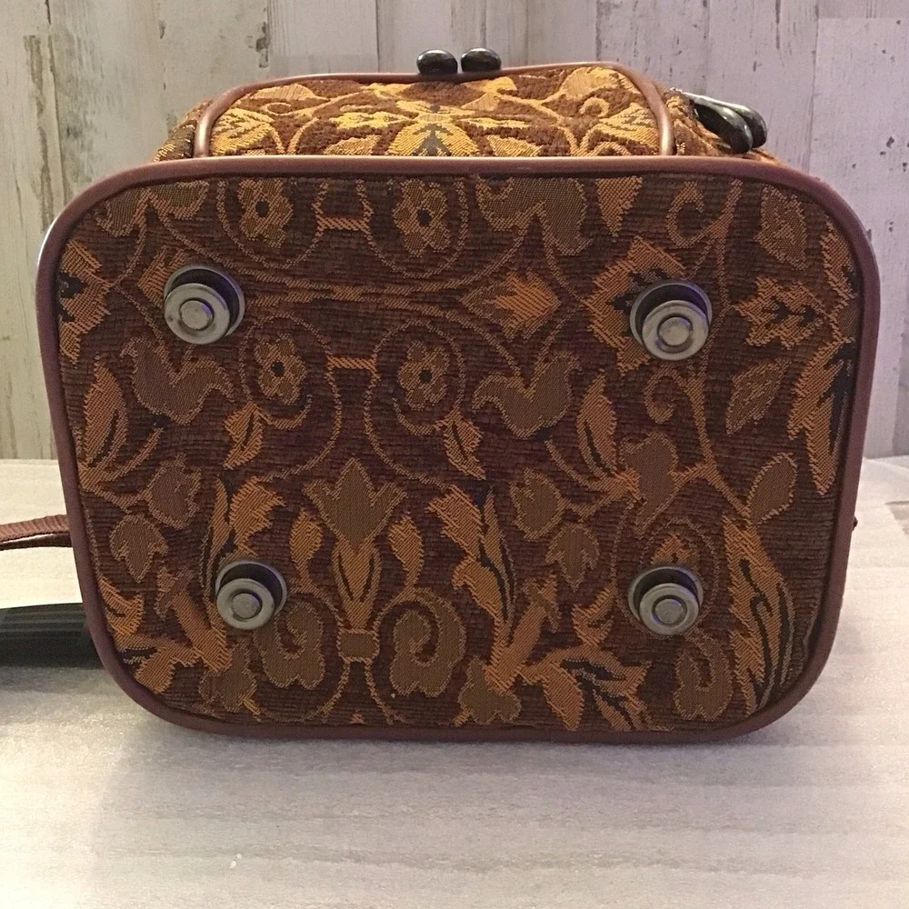 Raviani Gold Tapestry Cosmetic Bag